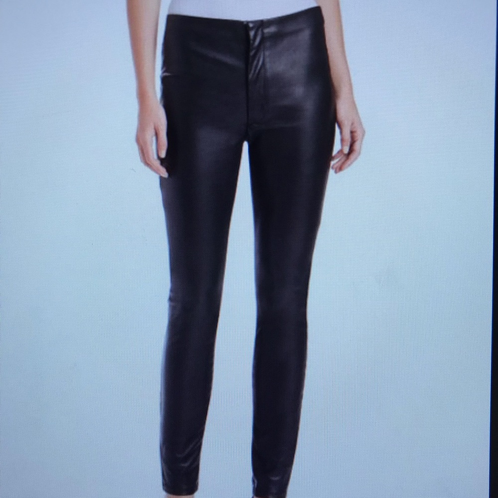 Mother Denim leather looker pant size 24.